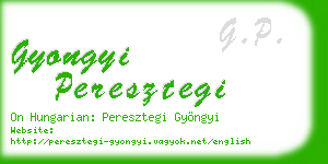 gyongyi peresztegi business card