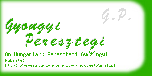 gyongyi peresztegi business card